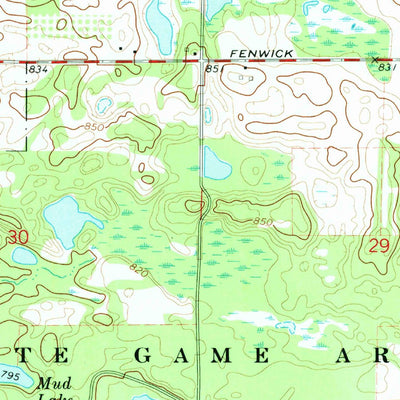 United States Geological Survey Greenville East, MI (1972, 24000-Scale) digital map