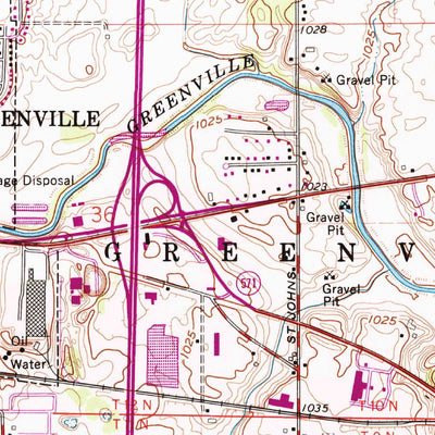 United States Geological Survey Greenville East, OH (1961, 24000-Scale) digital map