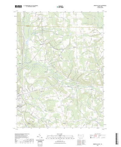 United States Geological Survey Greenville East, PA (2023, 24000-Scale) digital map