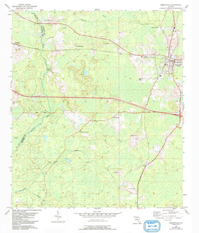 United States Geological Survey Greenville, FL (1954, 24000-Scale) digital map