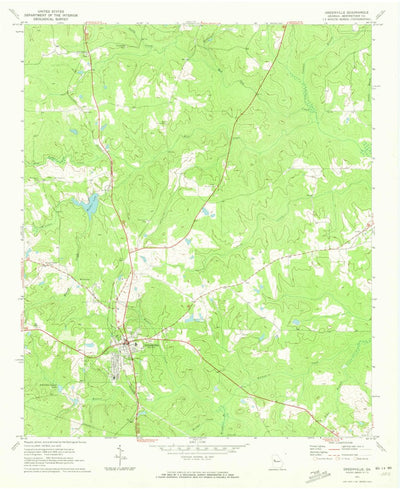 United States Geological Survey Greenville, GA (1971, 24000-Scale) digital map