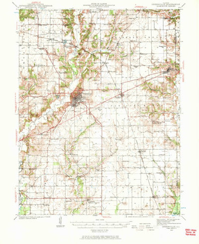 United States Geological Survey Greenville, IL (1939, 62500-Scale) digital map