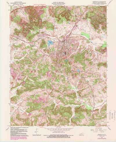 United States Geological Survey Greenville, KY (1963, 24000-Scale) digital map