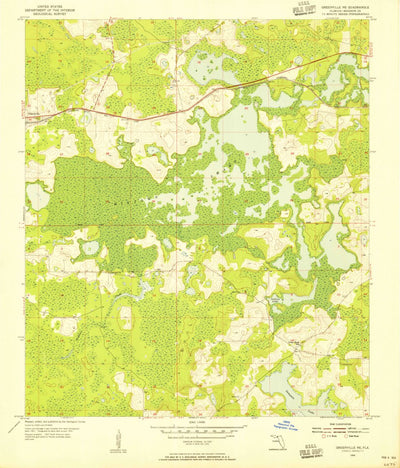 United States Geological Survey Greenville NE, FL (1954, 24000-Scale) digital map