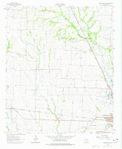 United States Geological Survey Greenville NW, TX (1962, 24000-Scale) digital map