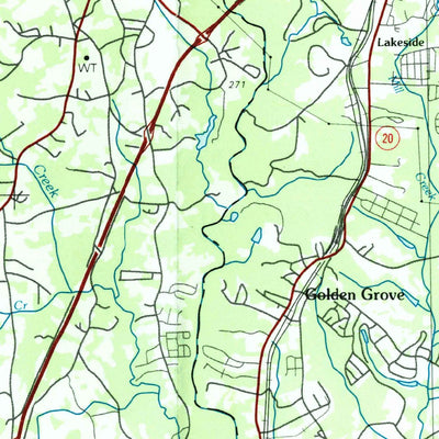 United States Geological Survey Greenville, SC (1984, 100000-Scale) digital map