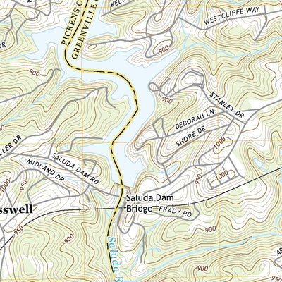 United States Geological Survey Greenville, SC (2020, 24000-Scale) digital map