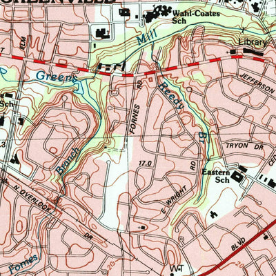 United States Geological Survey Greenville SE, NC (1998, 24000-Scale) digital map
