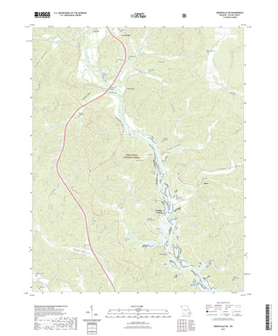 United States Geological Survey Greenville SW, MO (2021, 24000-Scale) digital map