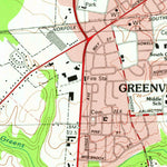 United States Geological Survey Greenville SW, NC (1981, 24000-Scale) digital map