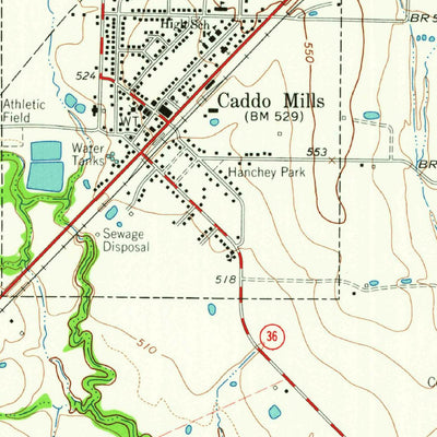 United States Geological Survey Greenville SW, TX (1962, 24000-Scale) digital map