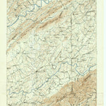 United States Geological Survey Greenville, TN-NC (1904, 125000-Scale) digital map