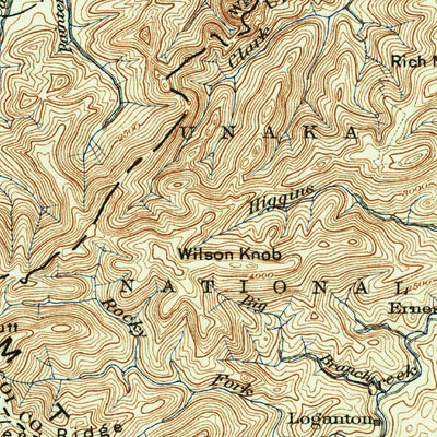 United States Geological Survey Greenville, TN-NC (1904, 125000-Scale) digital map