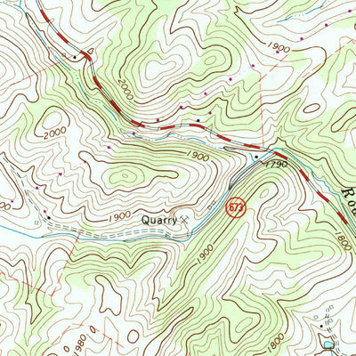 United States Geological Survey Greenville, VA (1964, 24000-Scale) digital map
