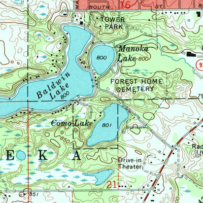 United States Geological Survey Greenville West, MI (1972, 24000-Scale) digital map