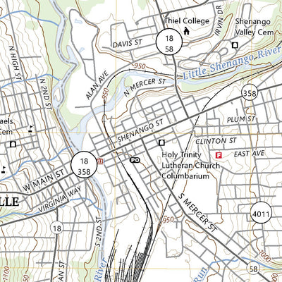 United States Geological Survey Greenville West, PA (2023, 24000-Scale) digital map