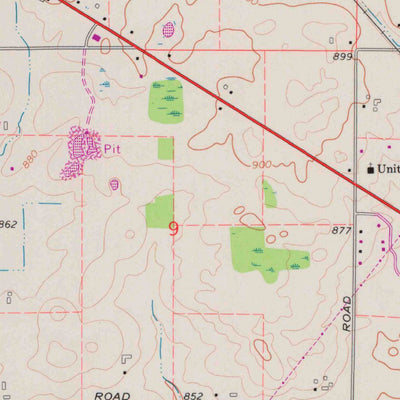 United States Geological Survey Greenville, WI (1969, 24000-Scale) digital map