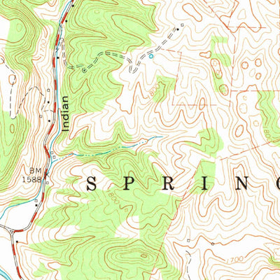United States Geological Survey Greenville, WV (1971, 24000-Scale) digital map