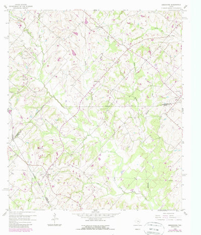 United States Geological Survey Greenvine, TX (1958, 24000-Scale) digital map