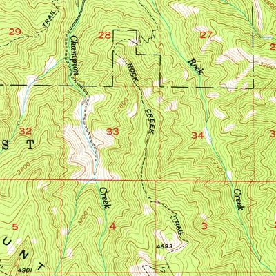 United States Geological Survey Greenwater, WA (1956, 62500-Scale) digital map