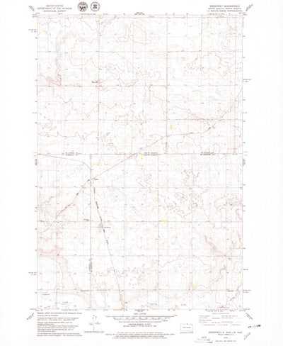 United States Geological Survey Greenway, SD-ND (1978, 24000-Scale) digital map