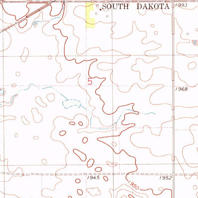 United States Geological Survey Greenway, SD-ND (1978, 24000-Scale) digital map