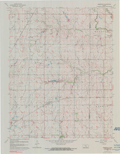 United States Geological Survey Greenwich, KS (1960, 24000-Scale) digital map