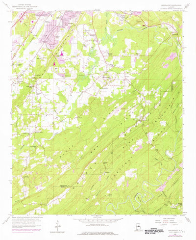 United States Geological Survey Greenwood, AL (1959, 24000-Scale) digital map