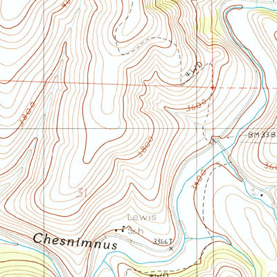 United States Geological Survey Greenwood Butte, OR (1990, 24000-Scale) digital map