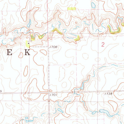 United States Geological Survey Greenwood Colony, SD (1978, 24000-Scale) digital map