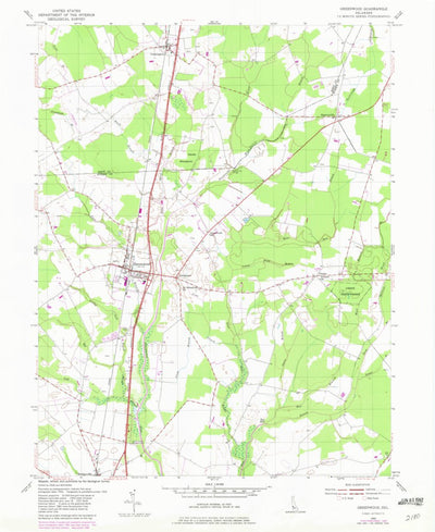 United States Geological Survey Greenwood, DE (1955, 24000-Scale) digital map