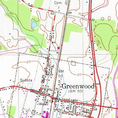 United States Geological Survey Greenwood, DE (1955, 24000-Scale) digital map