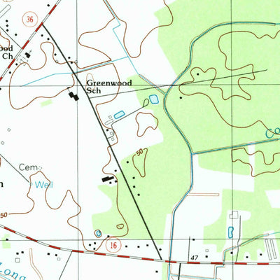 United States Geological Survey Greenwood, DE (1992, 24000-Scale) digital map