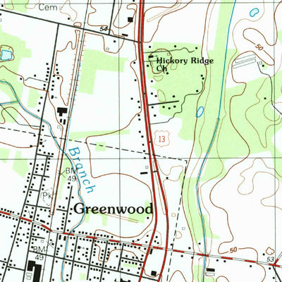 United States Geological Survey Greenwood, DE (1992, 24000-Scale) digital map