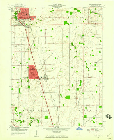 United States Geological Survey Greenwood, IN (1959, 24000-Scale) digital map