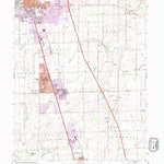 United States Geological Survey Greenwood, IN (1992, 24000-Scale) digital map