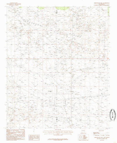 United States Geological Survey Greenwood Lake, NM (1985, 24000-Scale) digital map