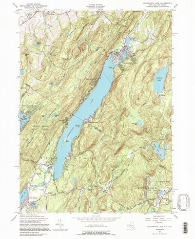 United States Geological Survey Greenwood Lake, NY-NJ (1954, 24000-Scale) digital map