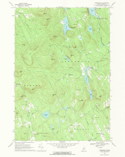 United States Geological Survey Greenwood, ME (1967, 24000-Scale) digital map
