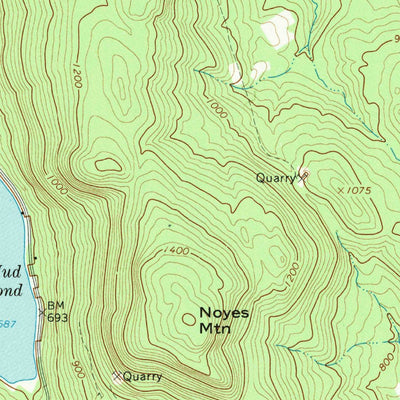 United States Geological Survey Greenwood, ME (1967, 24000-Scale) digital map