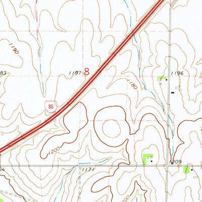 United States Geological Survey Greenwood, NE (1966, 24000-Scale) digital map