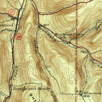 United States Geological Survey Greenwood, NY-PA (1926, 62500-Scale) digital map