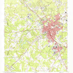United States Geological Survey Greenwood, SC (1978, 24000-Scale) digital map