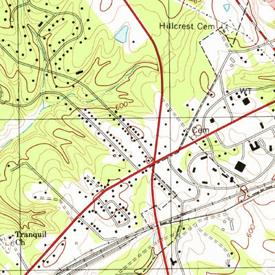 United States Geological Survey Greenwood, SC (1978, 24000-Scale) digital map