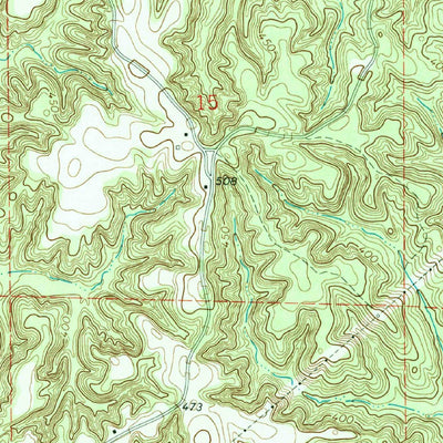United States Geological Survey Greenwood Springs, MS (1966, 24000-Scale) digital map