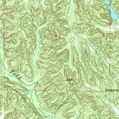 United States Geological Survey Greenwood Springs, MS (1966, 24000-Scale) digital map
