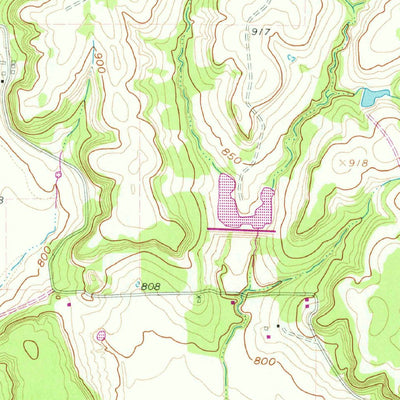 United States Geological Survey Greenwood, TX (1961, 24000-Scale) digital map
