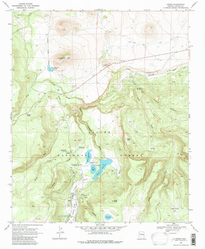 United States Geological Survey Greer, AZ (1969, 24000-Scale) digital map
