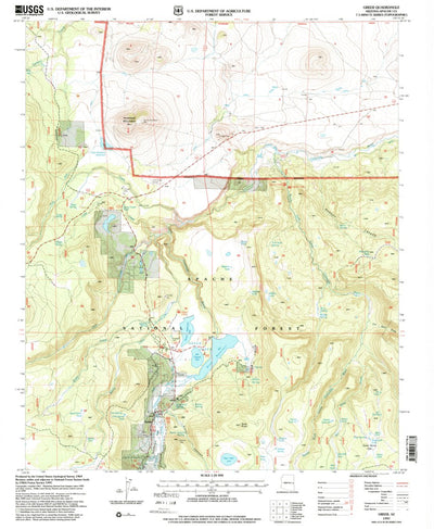 United States Geological Survey Greer, AZ (1997, 24000-Scale) digital map