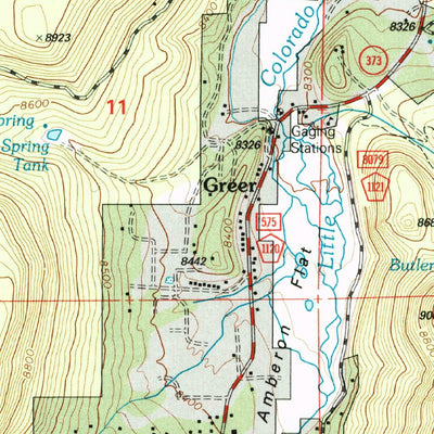 United States Geological Survey Greer, AZ (1997, 24000-Scale) digital map